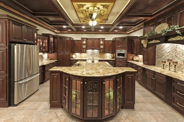 Bristol Chocolate Cabinets 10 x 10 Kitchen Layout - Discount Kitchen Cabinets Bucks County, PA